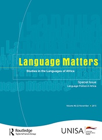 Language Matters: Studies in the Languages of Africa 