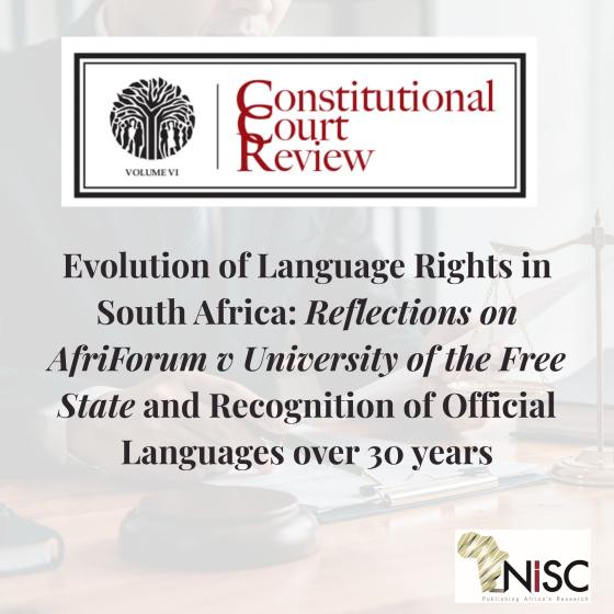 Evolution of Language Rights in South Africa
